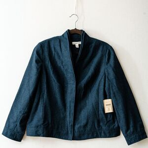 Coldwater Creek womens P16 Petite Funnel Neck Jacket blazer